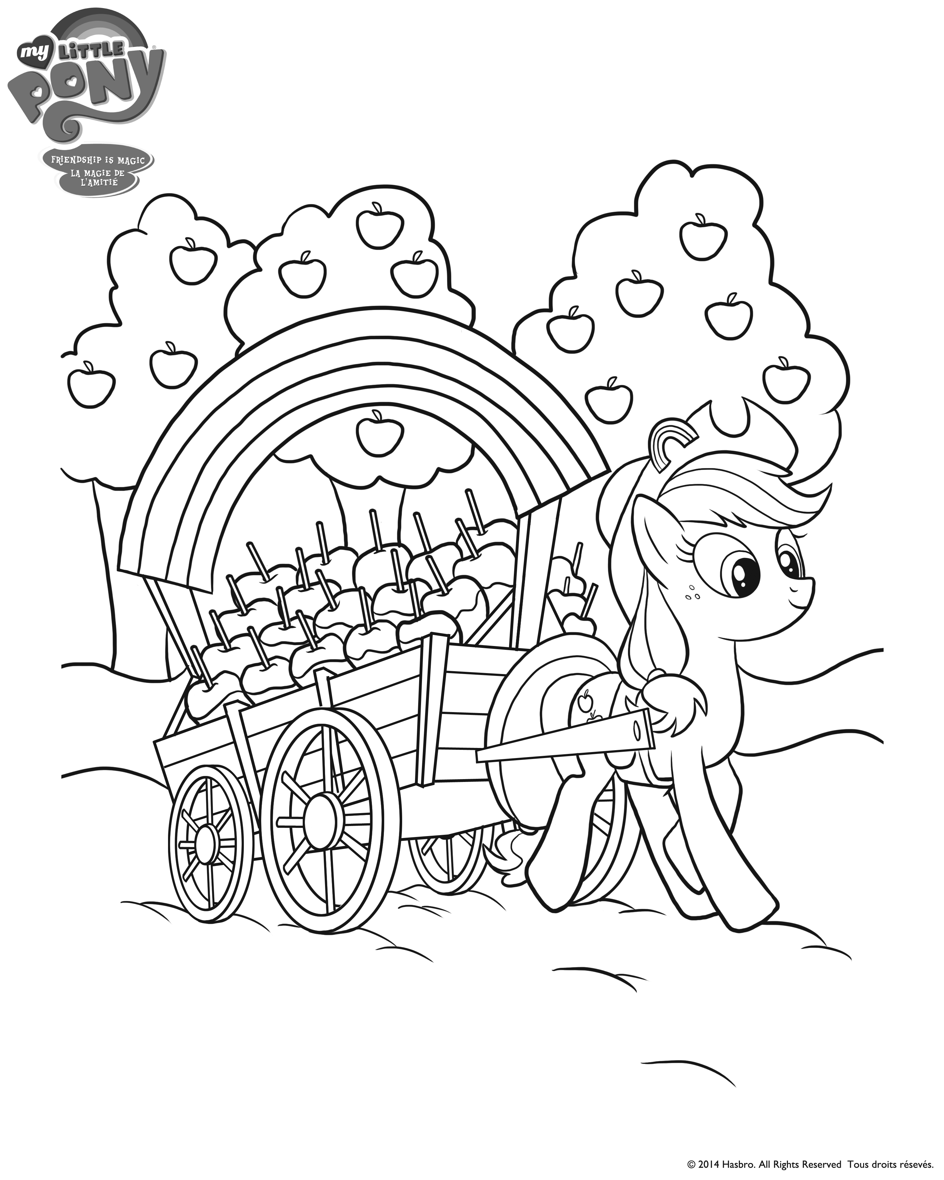 MY LITTE PONY AppleJack Colouring Page Download