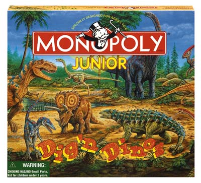 MONOPOLY Junior Dig'n Dinos Game