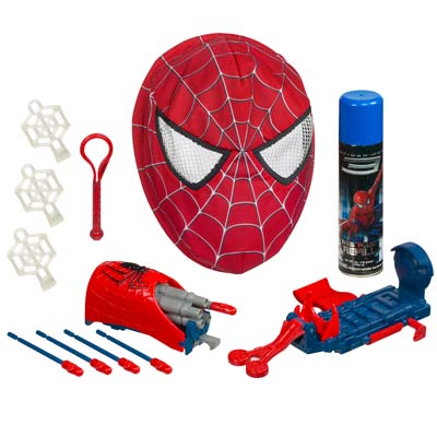 Spider-Man 3 Reversible Red to Black Spider-Man Mask and Web Blaster
