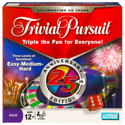 Trivial Pursuit 25th Anniversary Edition Pieces 