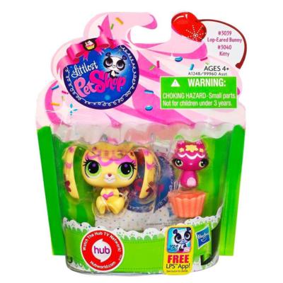 Littlest Pet Shop Sweetest Bunny and Kitty 2-Pack