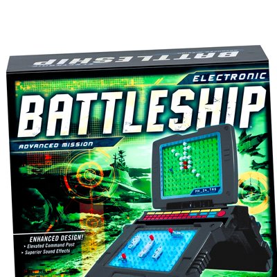 Electronic Battleship Advanced Mission RED WHITE PEGS 
