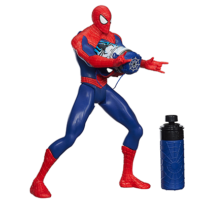 Figurine Spiderman 30 cm avec hélicoptère lance toiles d'araignée Hasbro 