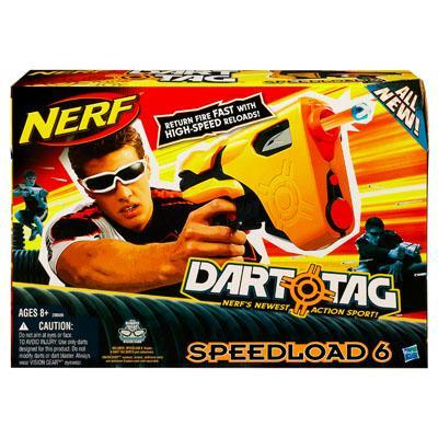 NERF DART TAG Speedload 6 Blaster