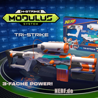 Hasbro Nerf B5577EU3 N-Strike Tri Strike Elite Modulus Spielzeugblaster 