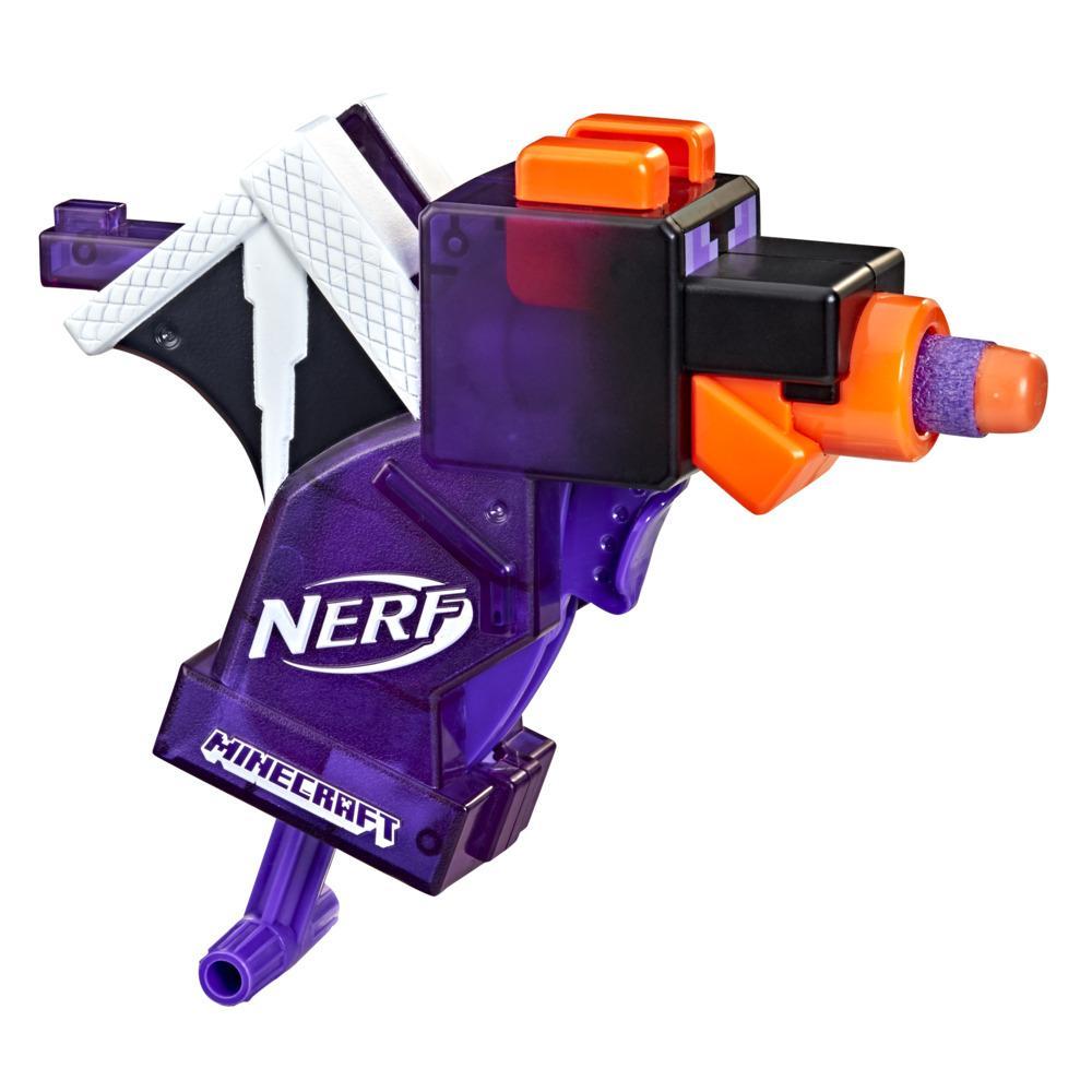 Nerf MicroShots Minecraft Ender Dragon Mini Blaster, Minecraft Dragon Mob Design, Includes 2 Official Nerf Elite Darts