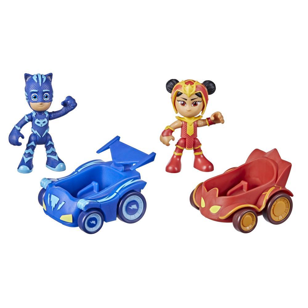 PJ Masks Catboy vs An Yu Fahrzeuge Battle-Pack Vorschulspielzeug, Fahrzeug und Action-Figurenset für Kinder ab 3 Jahren