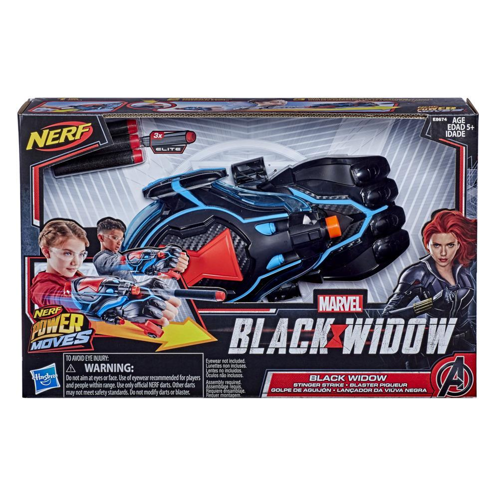 NERF Power Moves Marvel Black Widow Stinger Strike Blaster