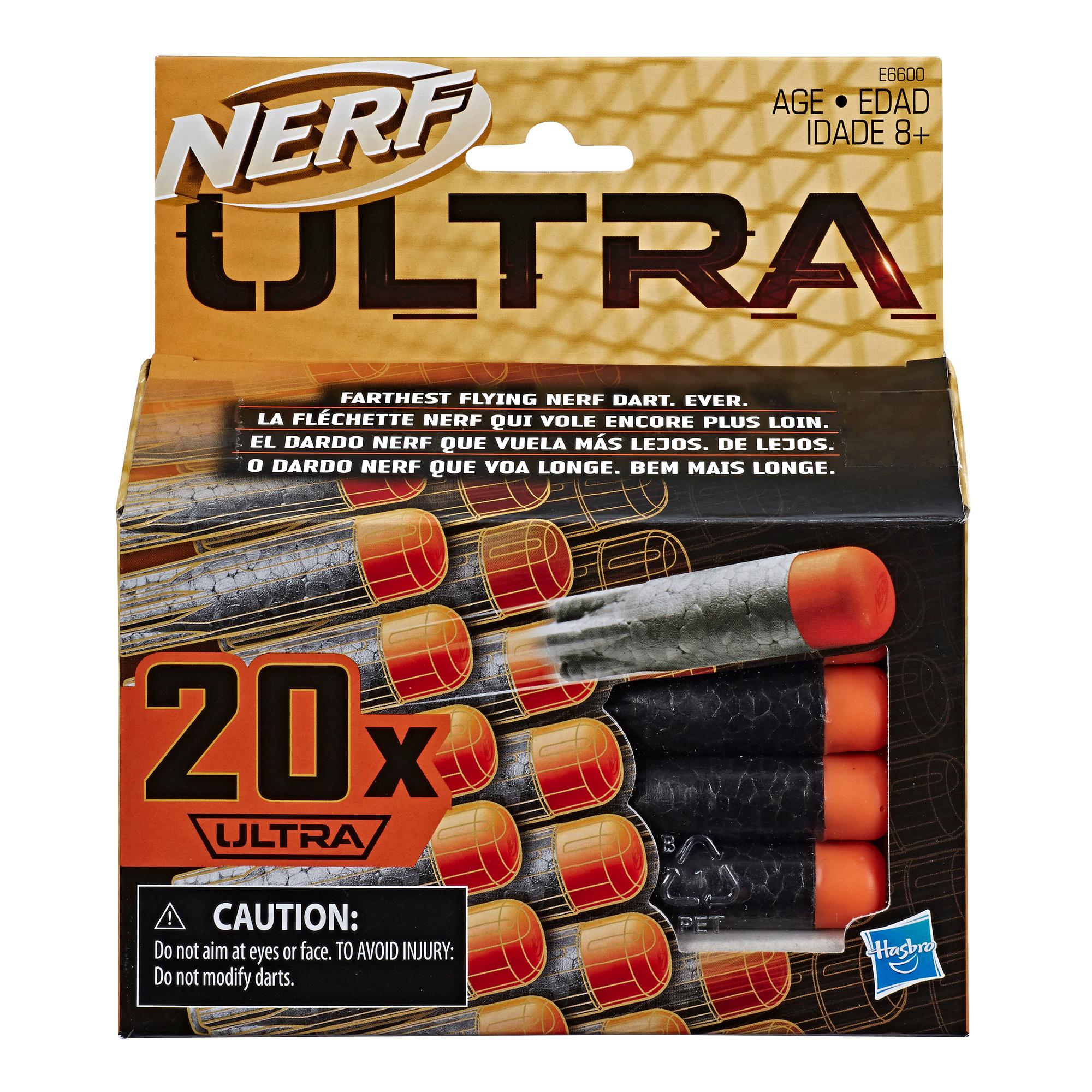 Nerf Ultra 20-Dart Nachfüllpack – Die schnellsten Nerf Darts aller Zeiten – Nur mit Nerf Ultra Blastern kompatibel