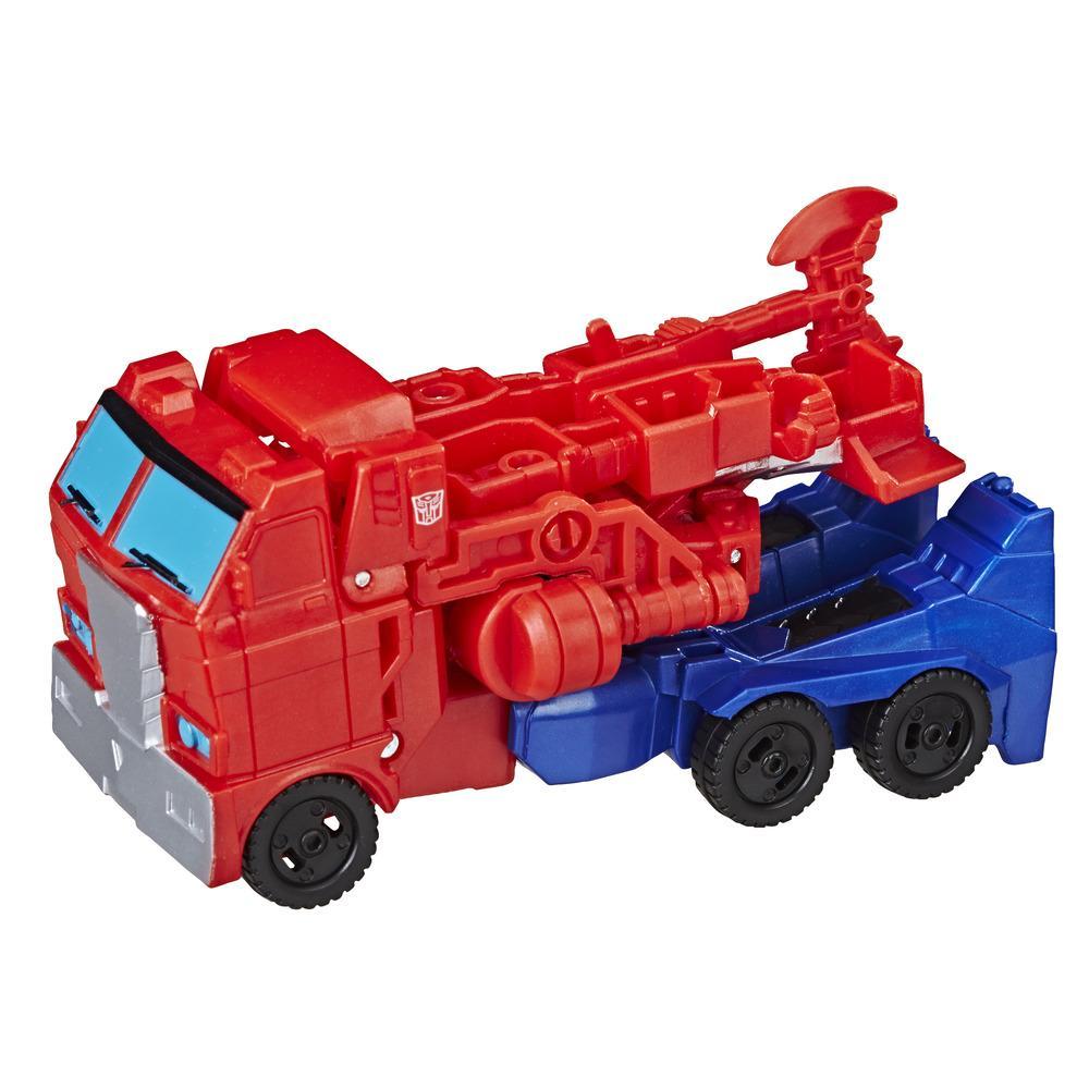 Transformers Cyberverse Action Attackers: 1-Step Changer Optimus Prime Action Figure Toy