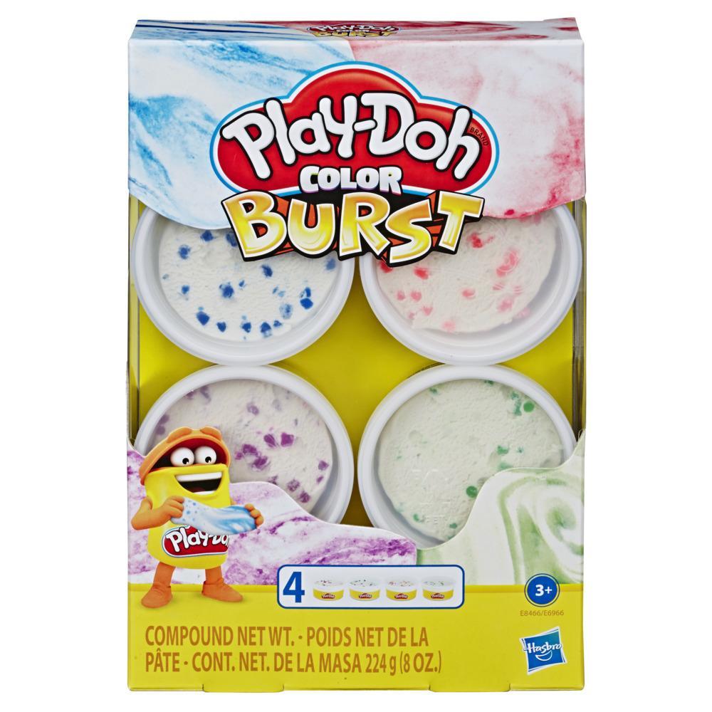 Play-Doh Color Burst 4er-Pack Pastellfarben