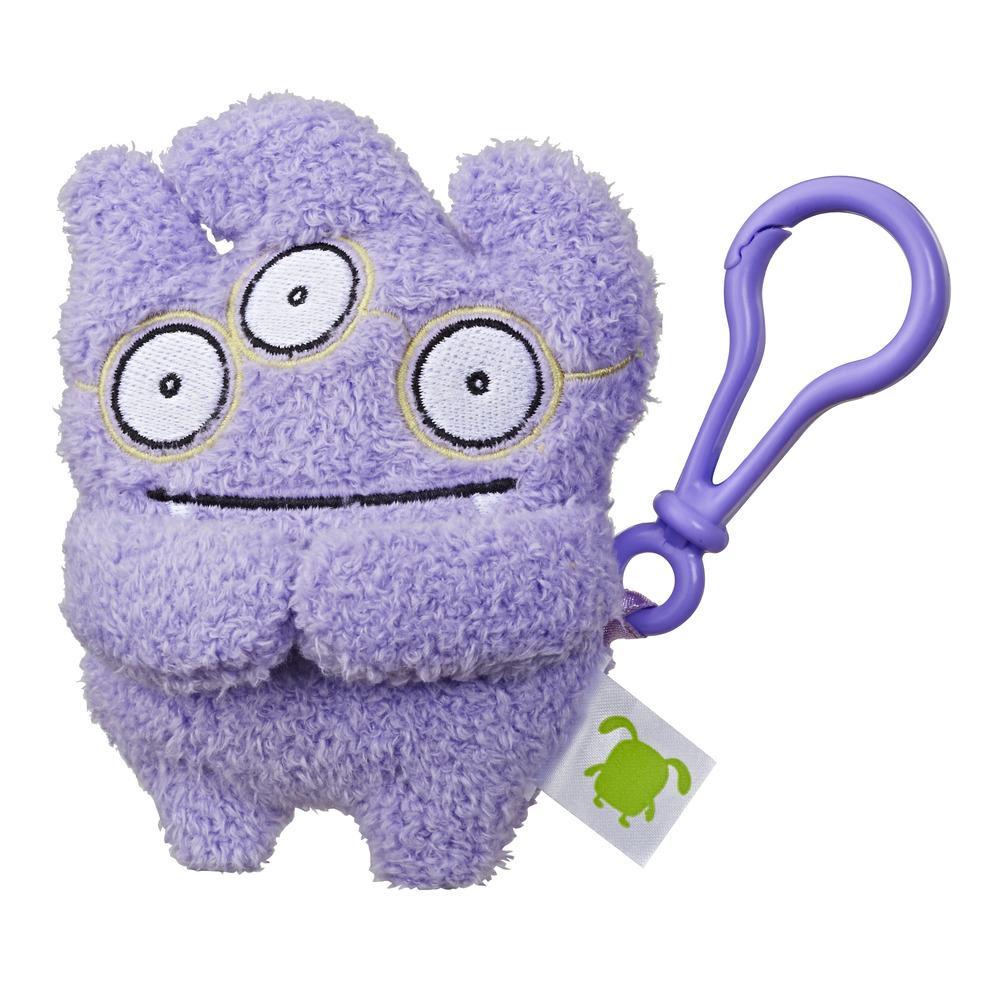 UglyDolls Tray To-Go Stuffed Plush Toy with Clip, 5 inches tall