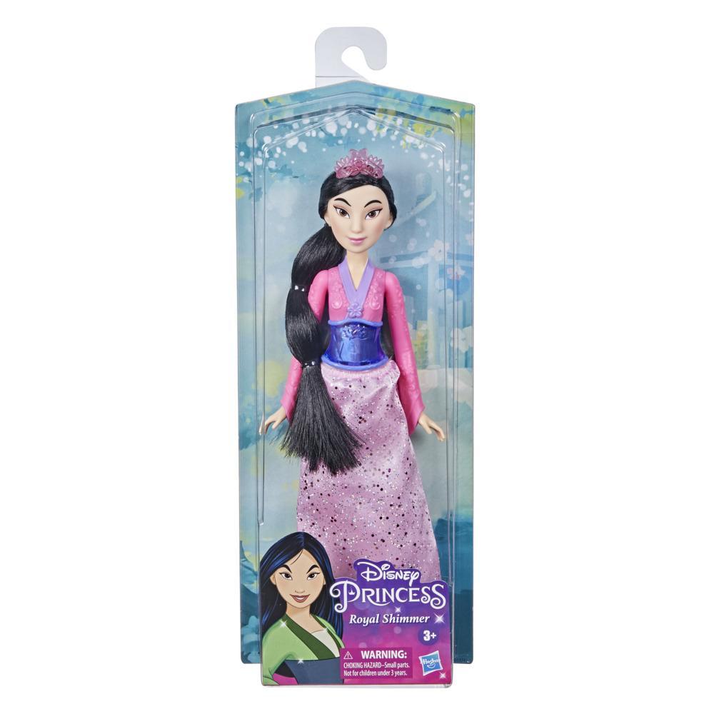 Hasbro E4167ES2 Disney Princess Schimmerglanz Mulan Modepuppe Größe 26 cm 