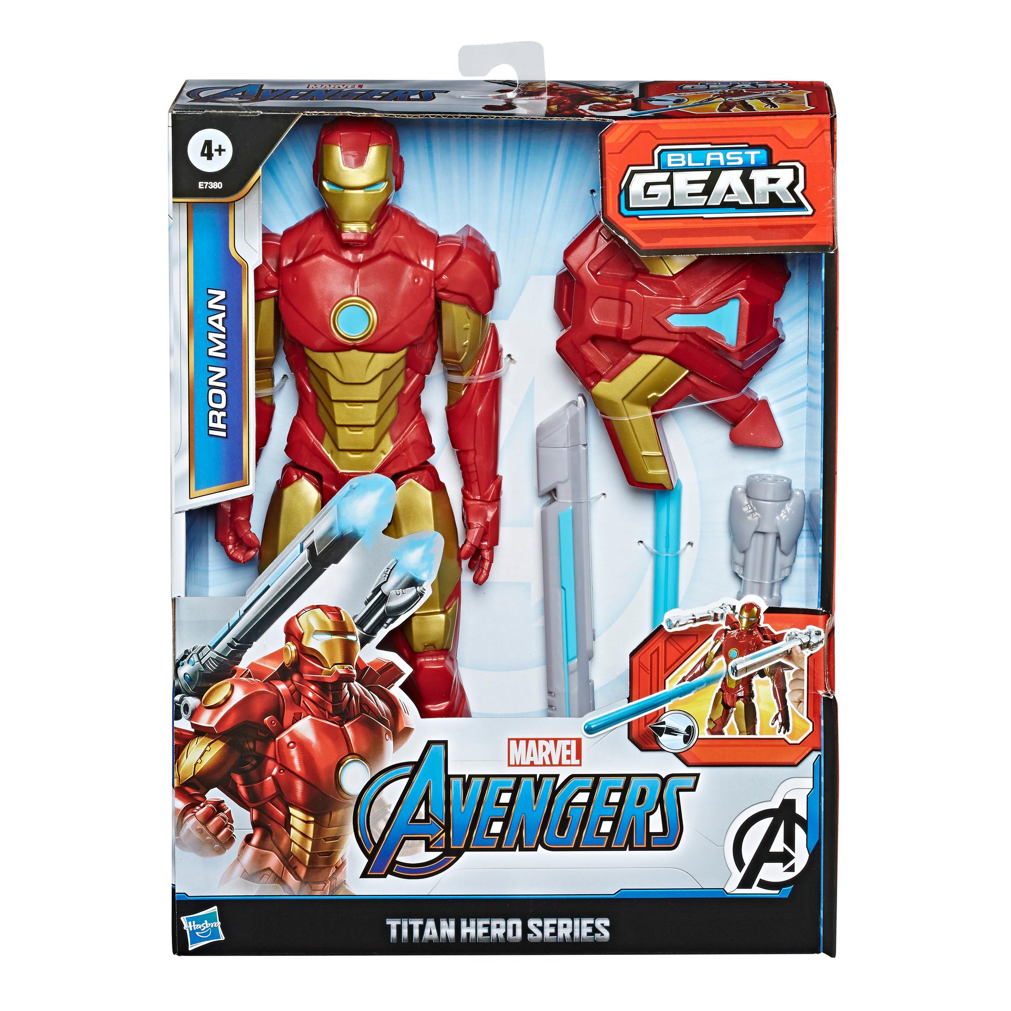 Figürchen Marvel Avengers Hasbro Iron Man Raute Blau 30 CM Neu IN Schachtel 