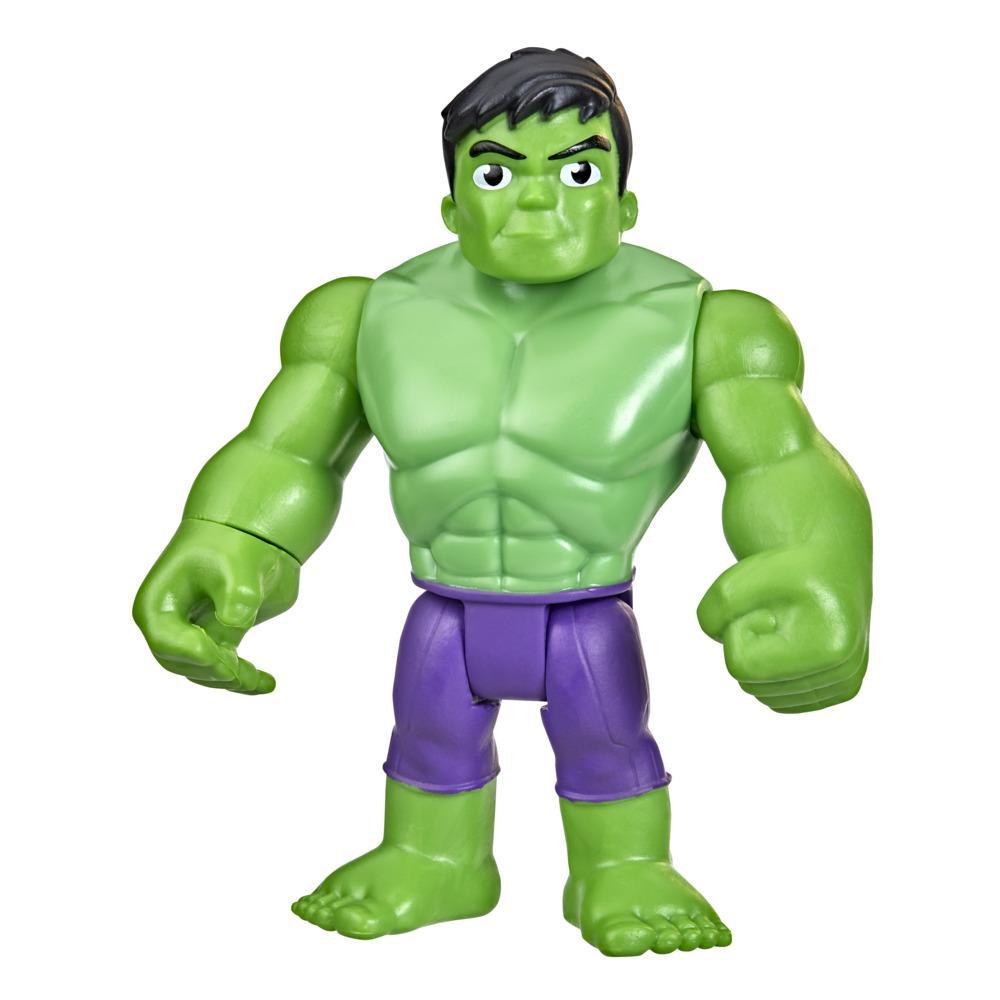 Marvel Spidey and His Amazing Friends Hulk Figur, 10 cm große Action-Figur für Kinder ab 3 Jahren