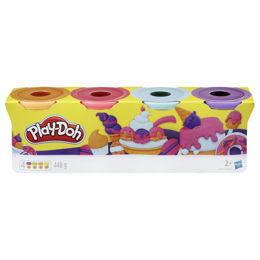 tolle Farben für Kinder ab 2 Jahren pink, 112g-Dosen Play-Doh 4er-Pack Sweet 