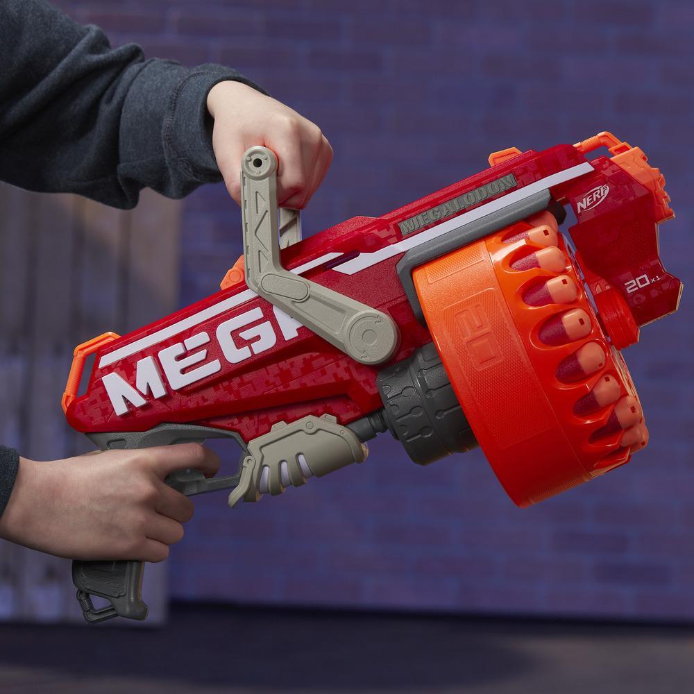 NERF Megalodon Nerf N-Strike Mega Blaster mit 20 Nerf Mega Whistler Darts