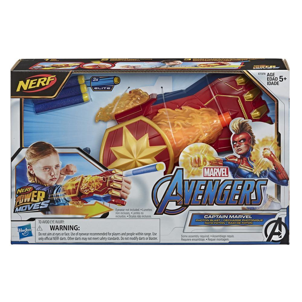 NERF Power Moves Captain Marvel Photonen-Blaster