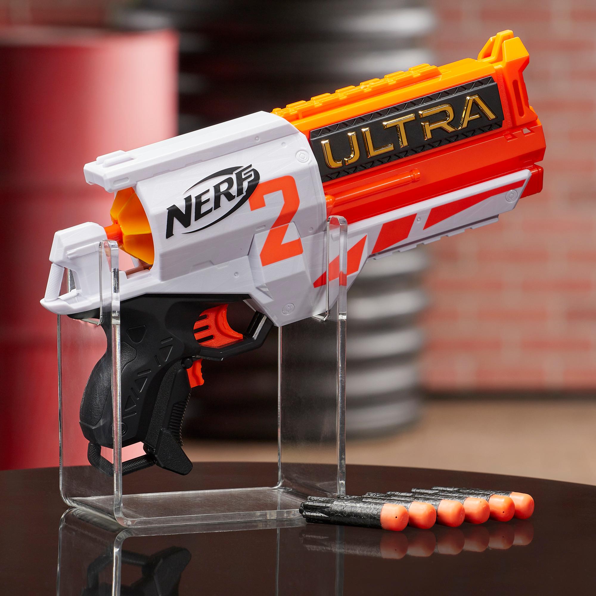 Nerf Ultra Two Blaster – schnelles Nachladen von hinten, 6 Nerf Ultra Darts – nur mit Nerf Ultra Darts kompatibel