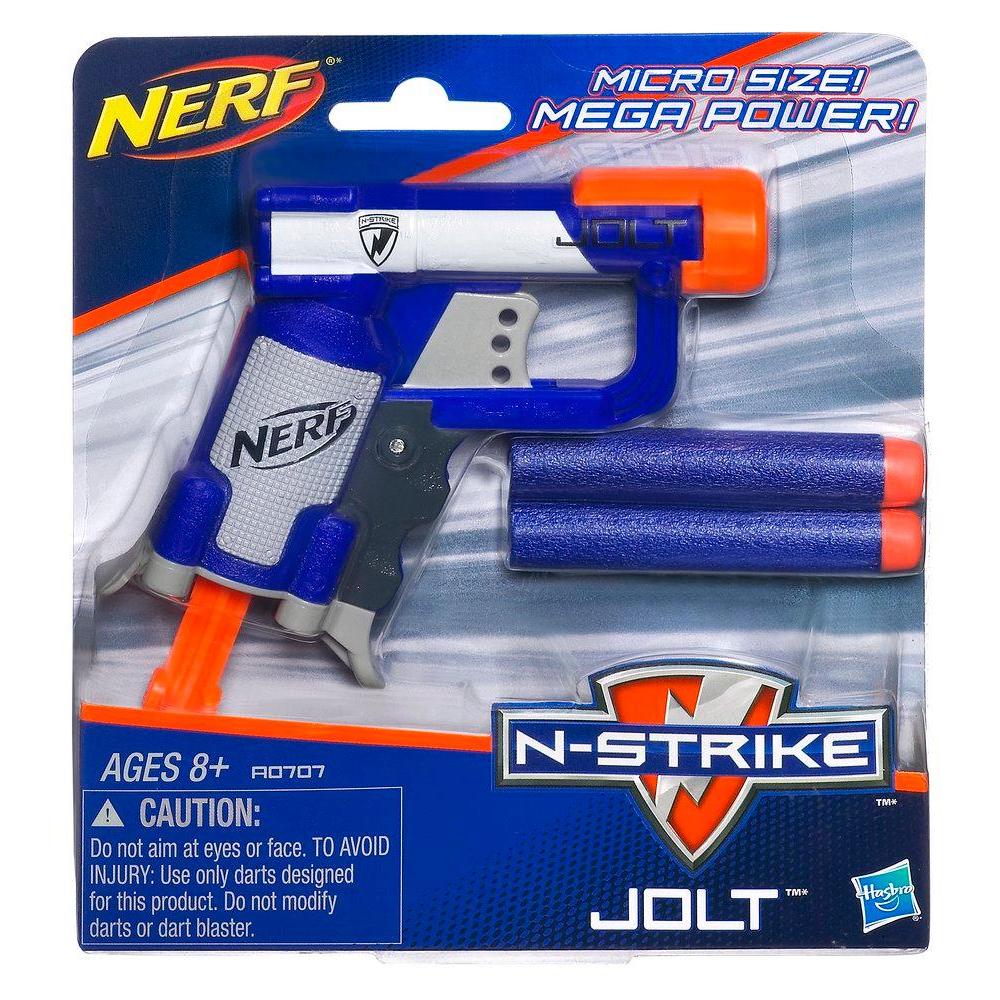 Nerf N-Strike Blaster Jolt mit zwei Darts Reichweite 20 Meter orange Alter 8+ 
