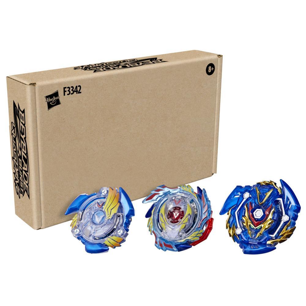 BEYBLADE Burst Evolution Trio Valtryek 3-Pack - Genesis Valtryek V3, Sword  Valtryek V5, Valtryek V2 Attack-Type Battling Game Top Toys (