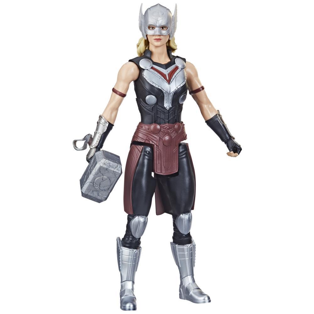Marvel Avengers Titan Hero Series Mighty Thor Toy, 12-Inch-Scale Thor: Love and Thunder Figure for Kids Ages 4 and Up