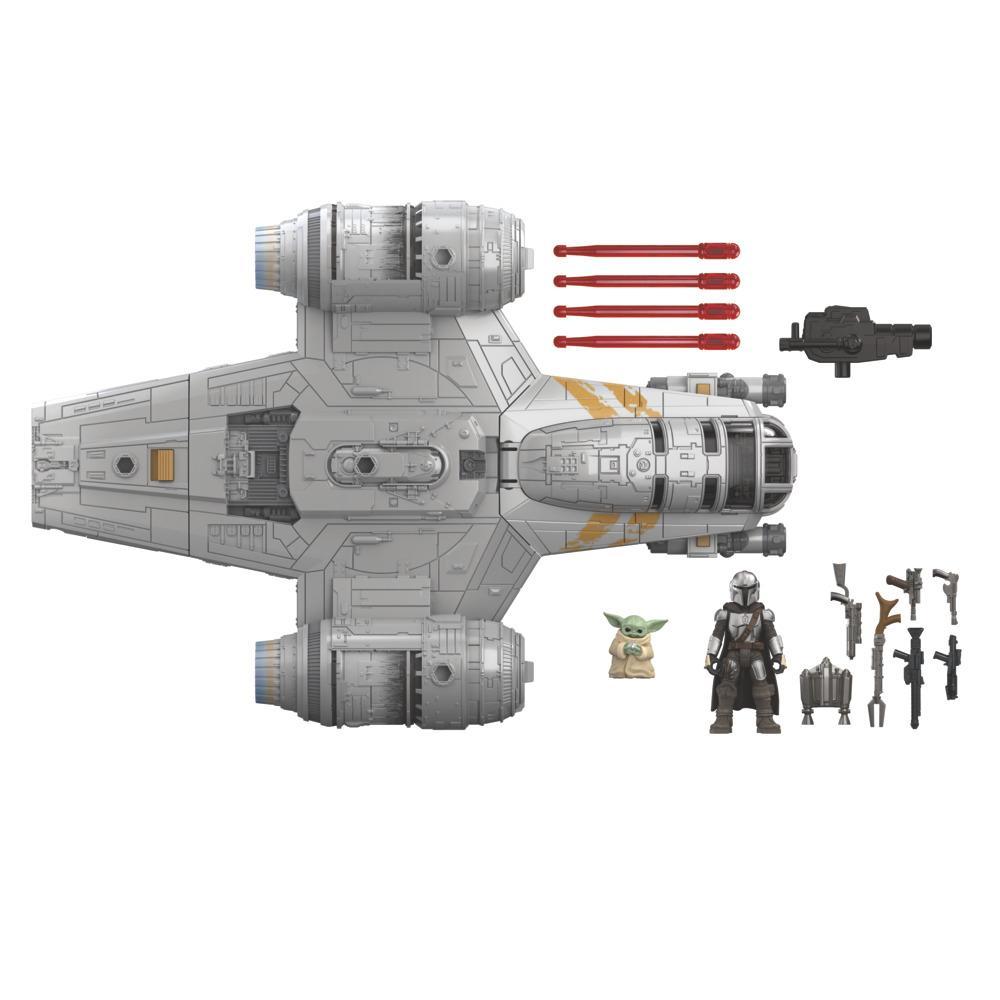 Star Wars Mission Fleet The Mandalorian The Child Razor Crest Outer Rim Run 2.5-Inch-Scale Action Figure and Vehicle Set