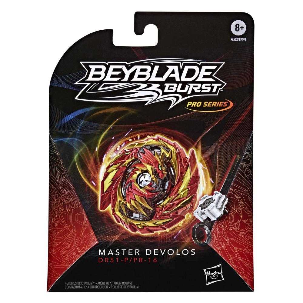 Beyblade Burst Pro Series Master Devolos Spinning Top Starter Pack -- Battling Game Top with Launcher Toy