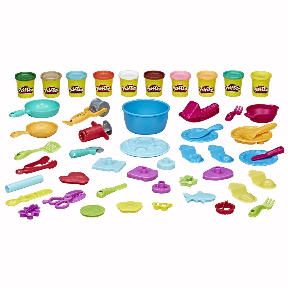 Play-Doh Kitchen Creations Ultimate Chef Play Food Set with 10 Non-Toxic Colors, 3-Ounce Cans