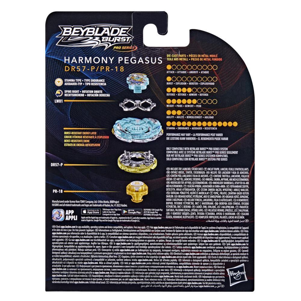 Beyblade Burst Pro Series Harmony Pegasus Spinning Top Starter Pack -- Battling Game Top with Launcher Toy