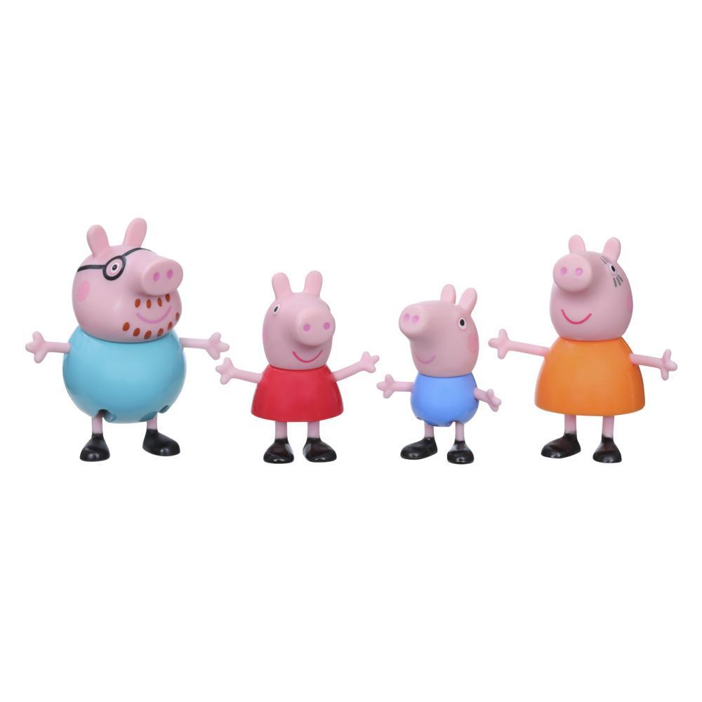 Peppa Pig Peppa's Adventures Peppa's Family Figure 4-Pack Toy, 4 Peppa Pig Family Figures, Ages 3 and up