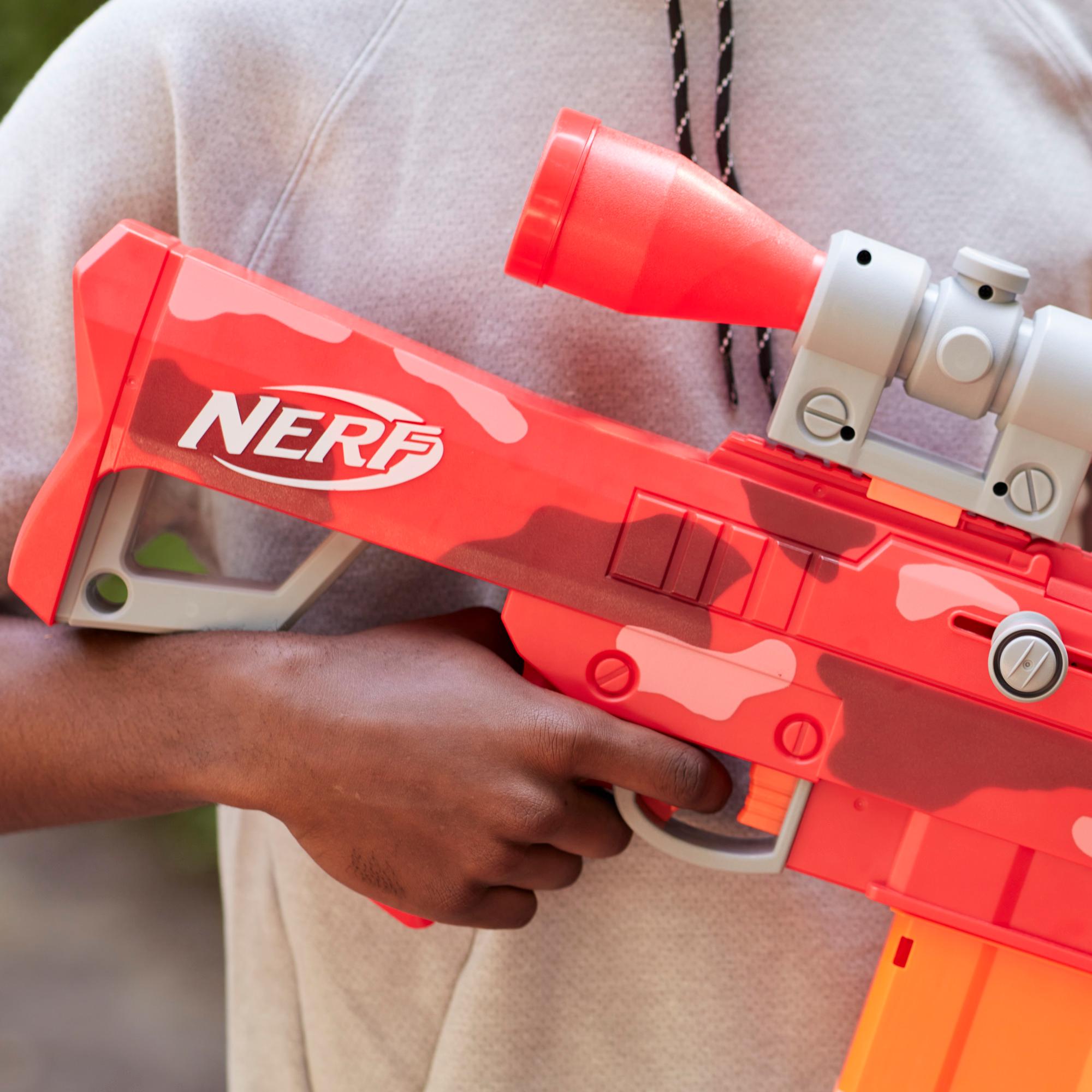 Nerf Fortnite Heavy SR Blaster, Longest Nerf Fortnite Blaster Ever, Removable Scope, 6 Nerf Mega Darts, 6-Dart Clip