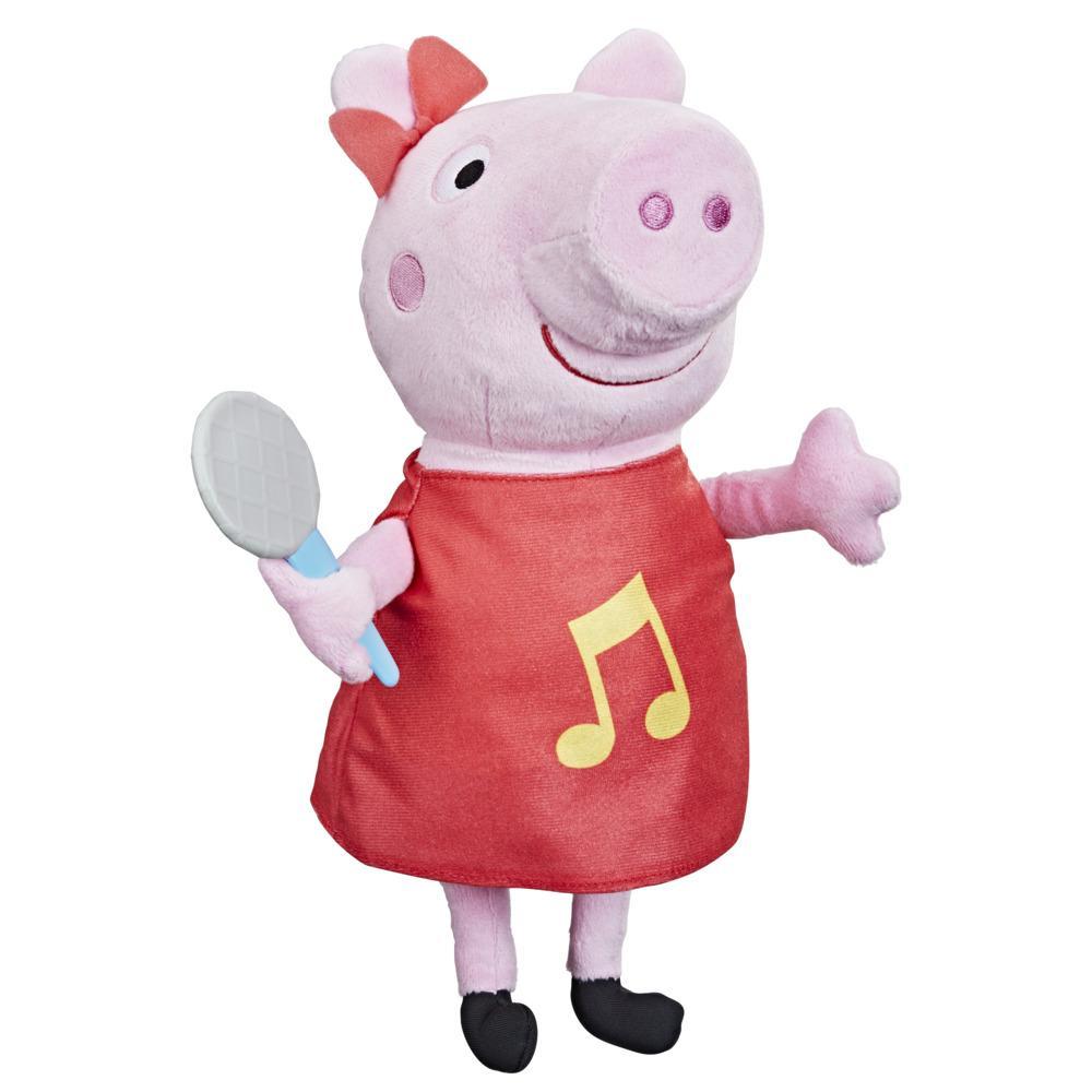 Peppa Pig Oink-Along Songs Peppa Singing Plush Doll with Sparkly Red Dress  and Bow, Sings 3 Songs, Ages 3 and up - Peppa Pig