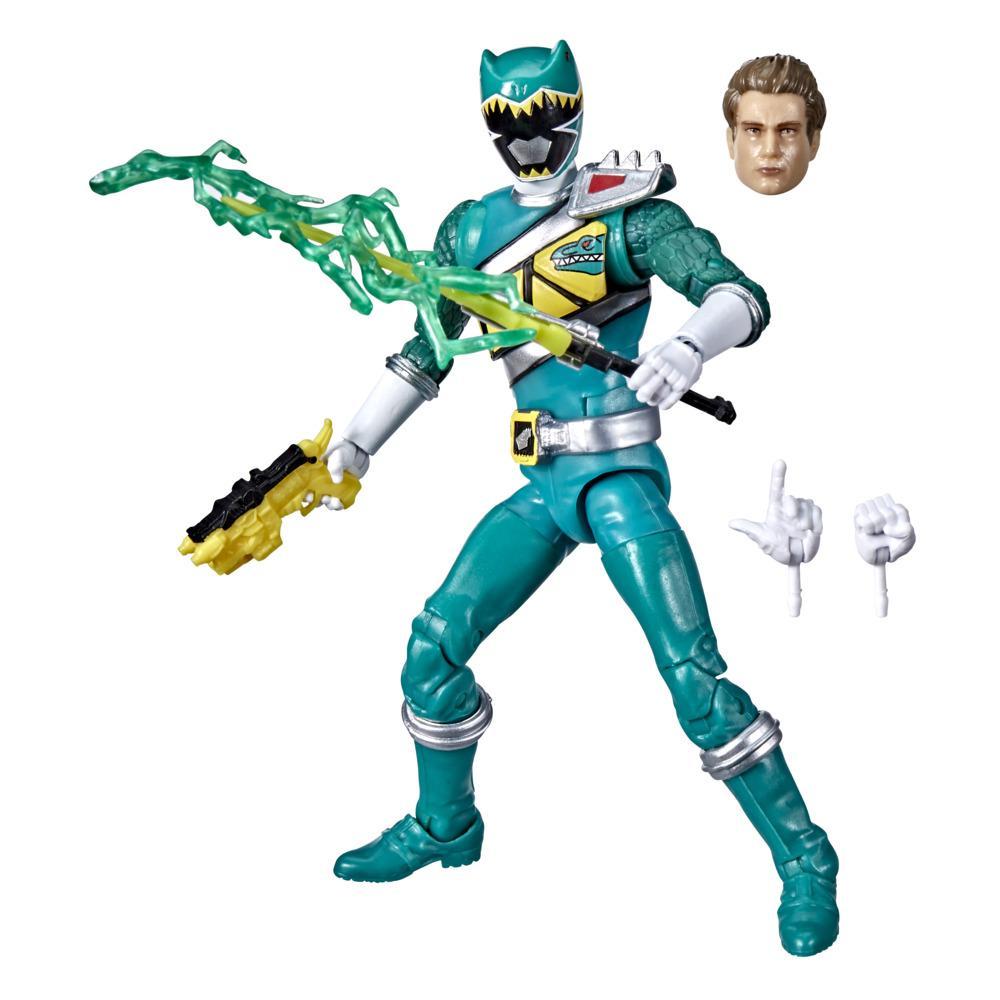 Power Rangers Lightning Collection Dino Charge Green Ranger 6-Inch Premium Collectible Action Figure Toy, Accessories