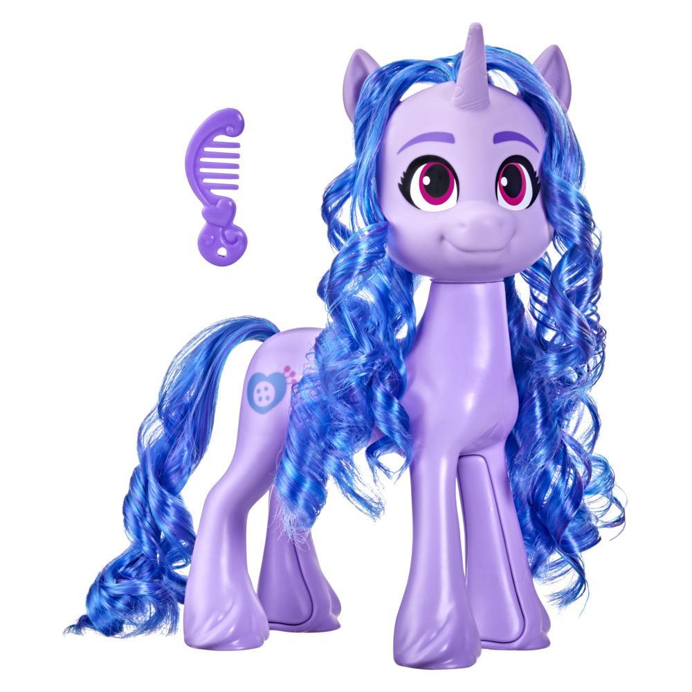 My Little Pony: A New Generation Mega Movie Friends Izzy Moonbow -- 8-Inch Purple Pony Toy with Comb