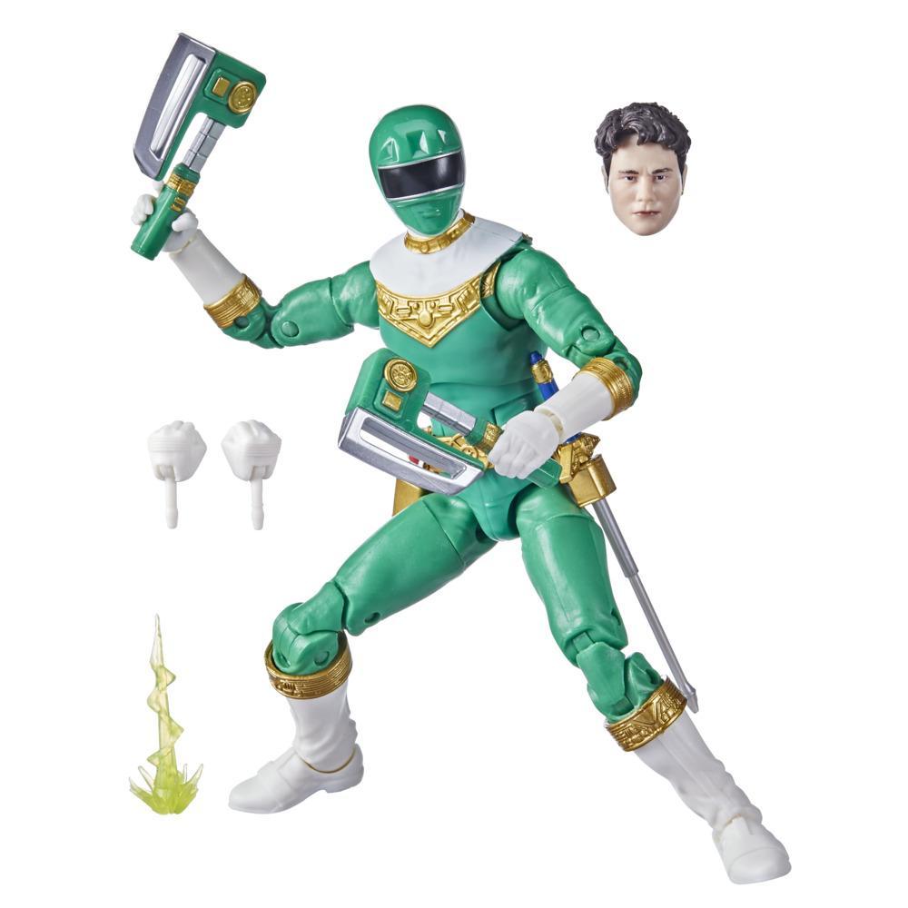 Power Rangers Lightning Collection Zeo IV Green Ranger 6-Inch Premium Collectible Action Figure Toy with Accessories