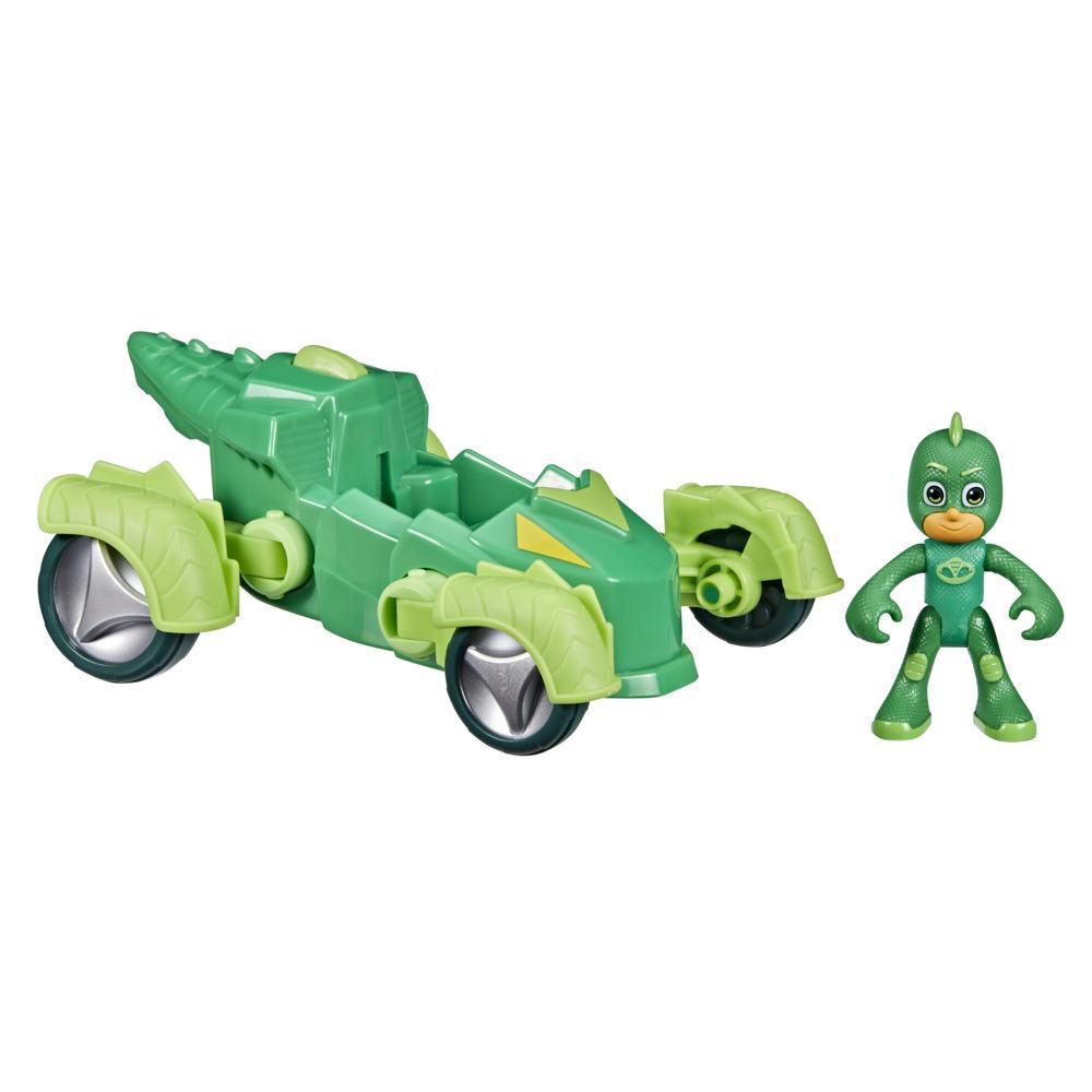 PJ Masks Gekko Deluxe Vehicle Preschool Toy, Gekko-Mobile Car with Gekko Action Figure for Kids Ages 3 and Up