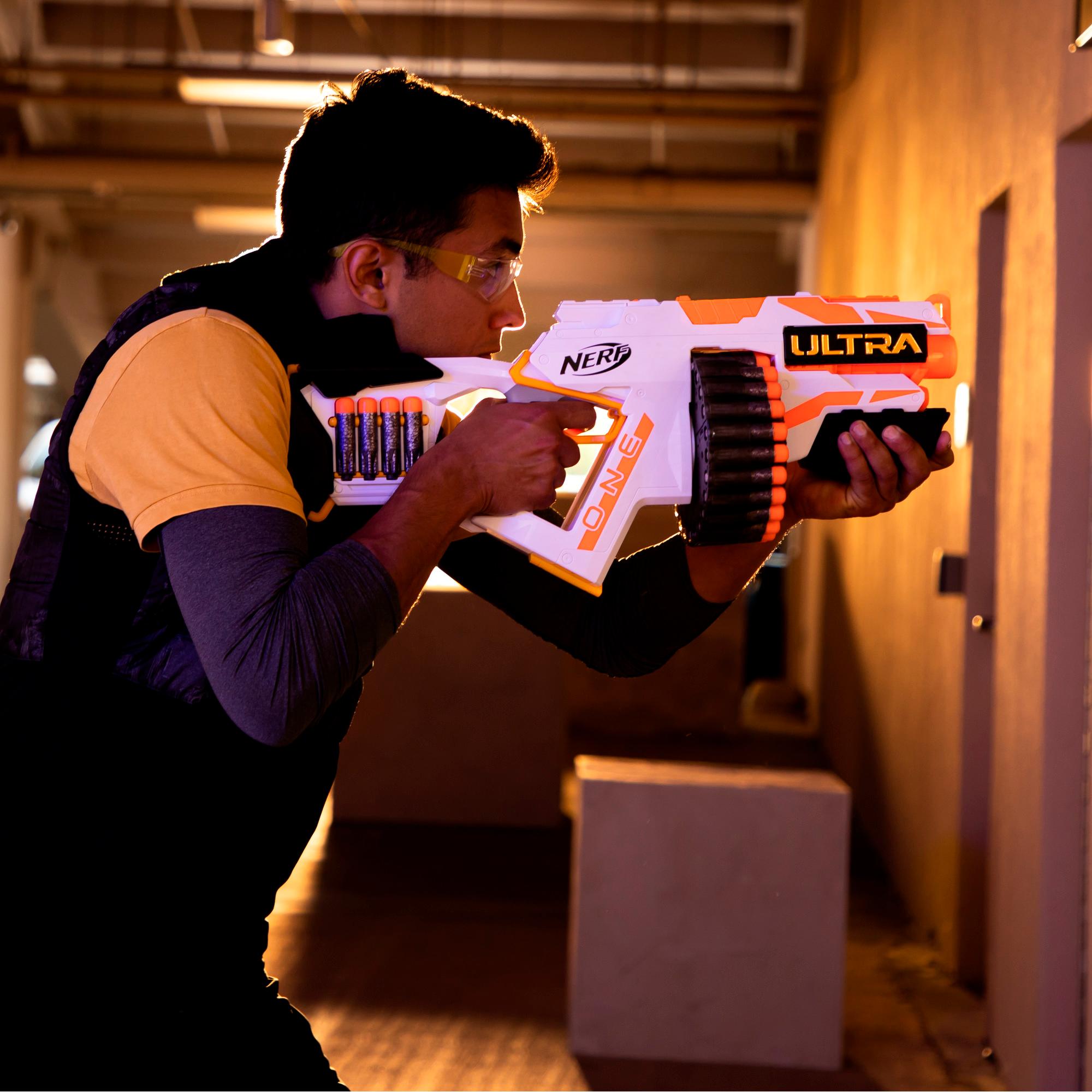 Nerf Ultra One Motorized Blaster -- High Capacity Drum -- 25 Official Nerf Ultra Darts, the Farthest Flying Nerf Darts