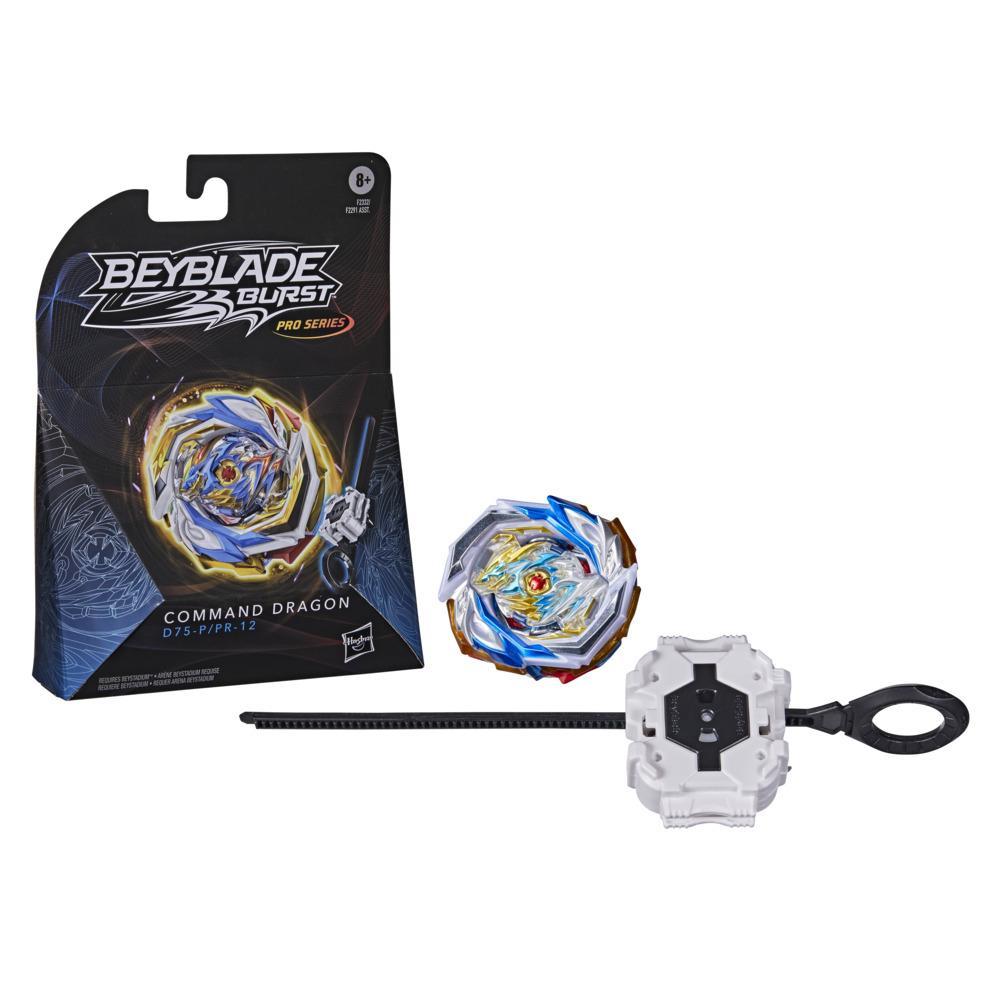 Beyblade Burst Pro Series Command Dragon Spinning Top Starter Pack -- Battling Game Top with Launcher Toy