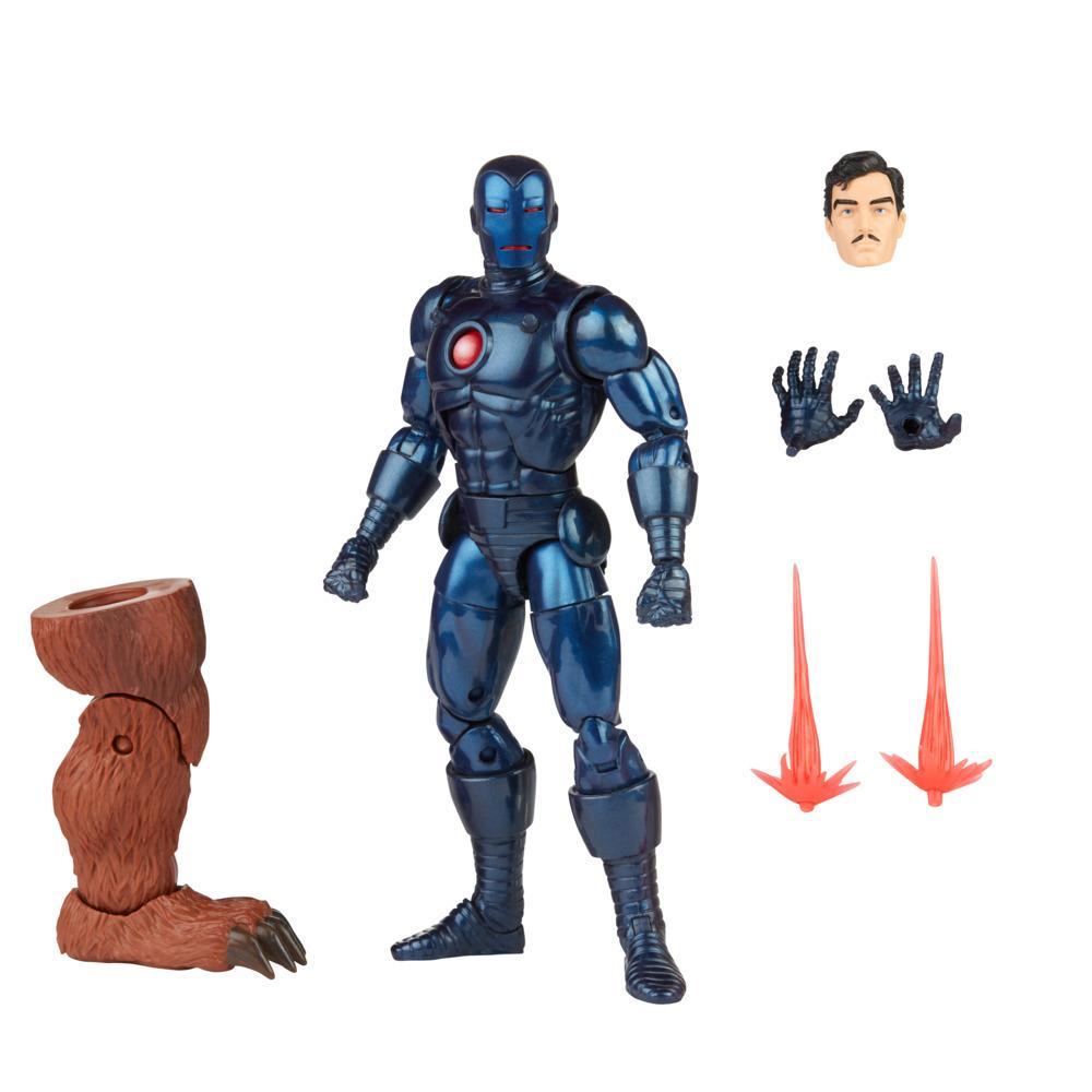 Hasbro Marvel Legends Series 6-inch Stealth Iron Man Action Figure Toy, Includes 5 Accessories and 1 Build-A-Figure Part