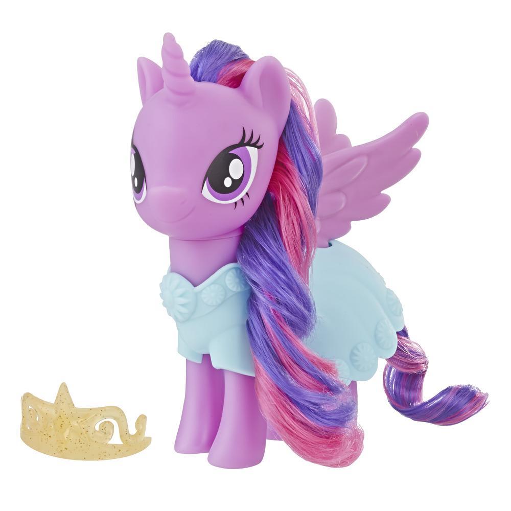 My Little Pony Toy Twilight Sparkle Dress-Up Figure – Purple 6-Inch Pony with Fashion Accessories