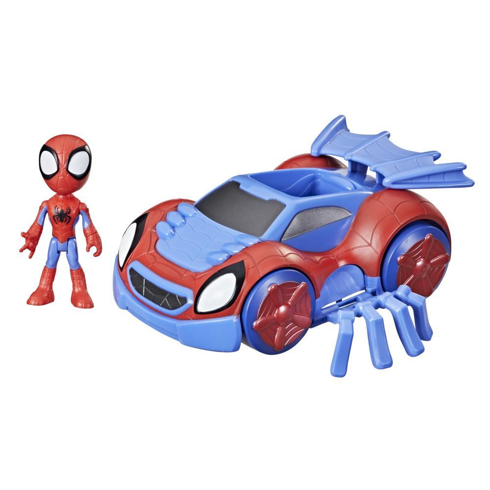 Marvel Spidey and His Amazing Friends Change 'N Go Web-Crawler And Spidey Action Figure, -Inch Figure, For Kids Ages 3 And Up