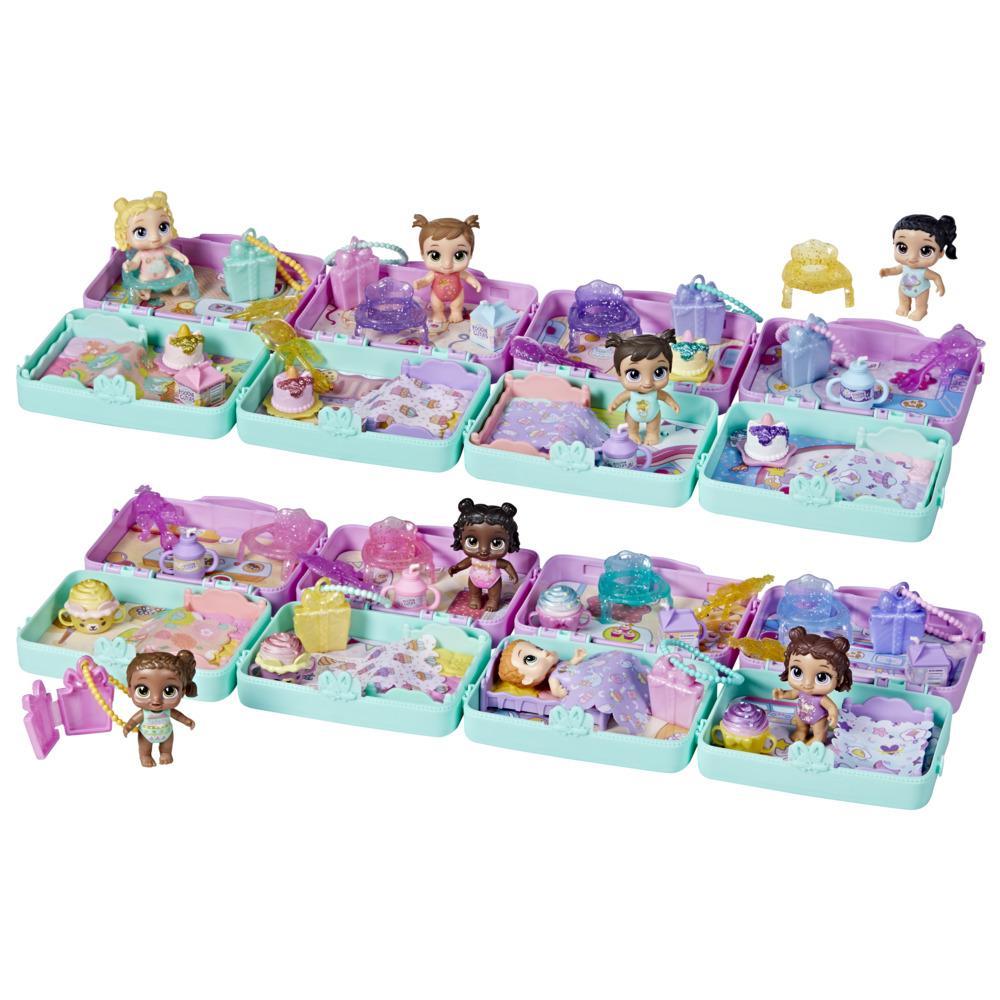 Baby Alive Foodie Cuties, Party Series 2, Surprise Toy, 3-Inch Doll for Kids 3 and Up, 10 Surprises in Portable Case