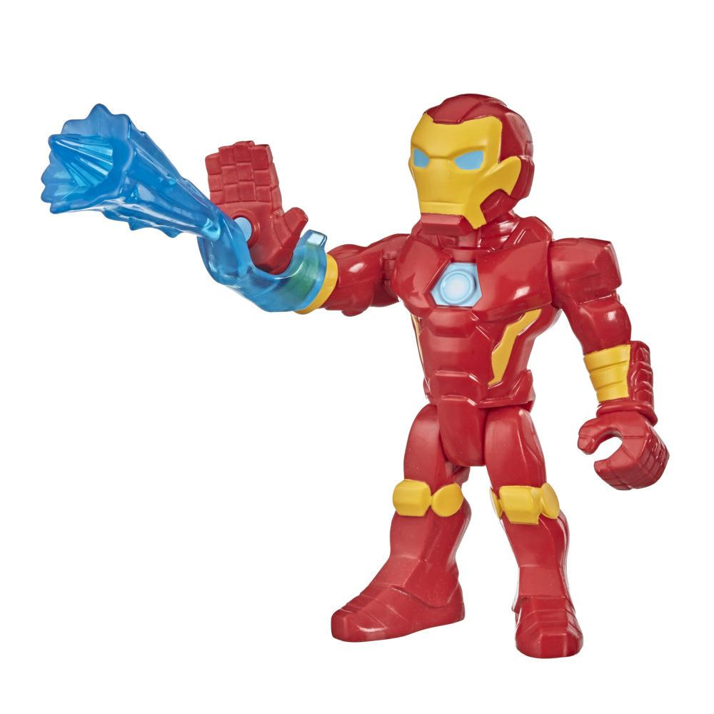 Playskool Heroes Marvel Super Hero Adventures Collectible 5-Inch Iron Man Action Figure Toy with Repulsor Accessory