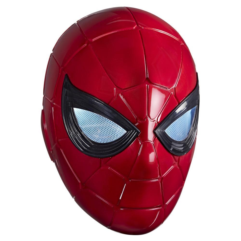 Marvel Legends Series Spider-Man Iron Spider Electronic Helmet with Glowing Eyes, 6 Light Settings and Adjustable Fit