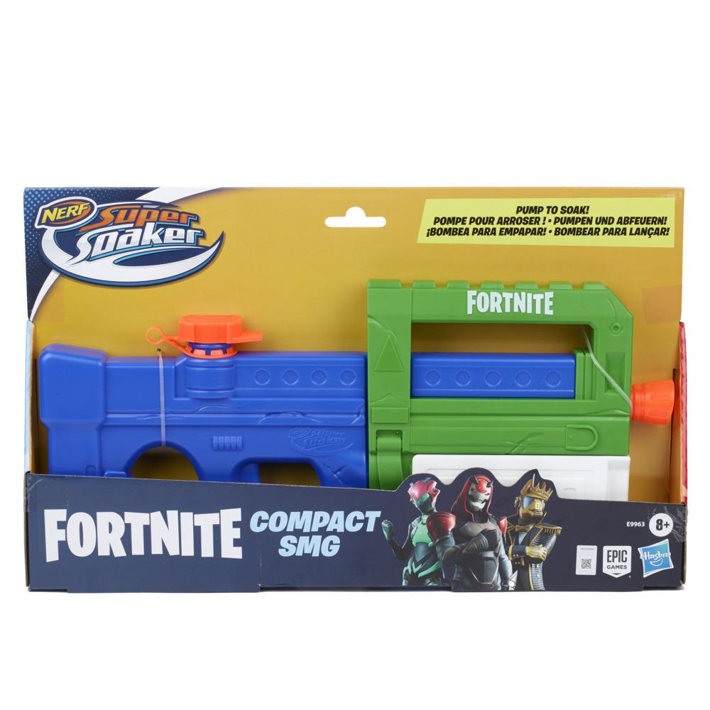 Nerf Super Soaker Fortnite Compact SMG Water Blaster -- Pump-Action Water-Drenching Fun -- For Youth, Teens, Adults