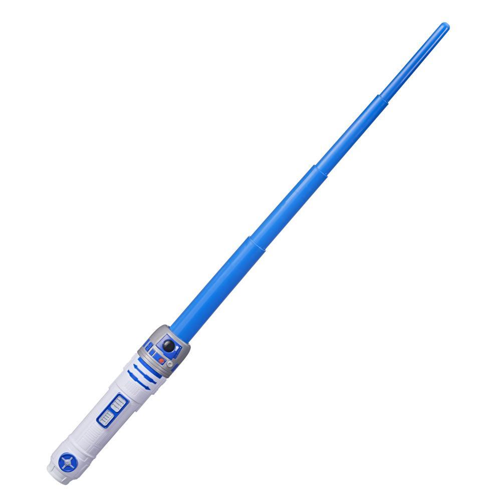 Star Wars Lightsaber Squad R2-D2 Extendable Blue Lightsaber Roleplay Toy for Kids Ages 4 and Up