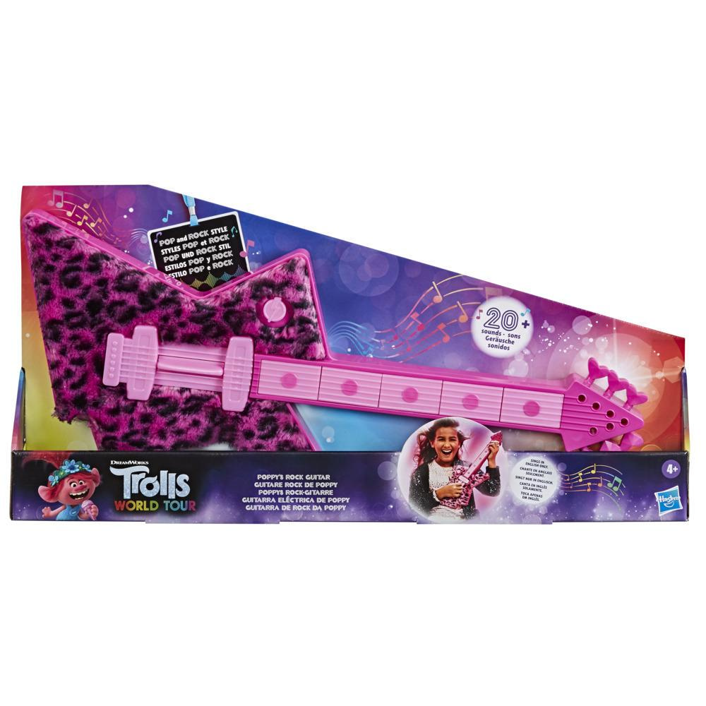 DreamWorks Trolls World Tour Poppy's Rock Guitar, Fun Musical Toy for Kids 4 Years and Up