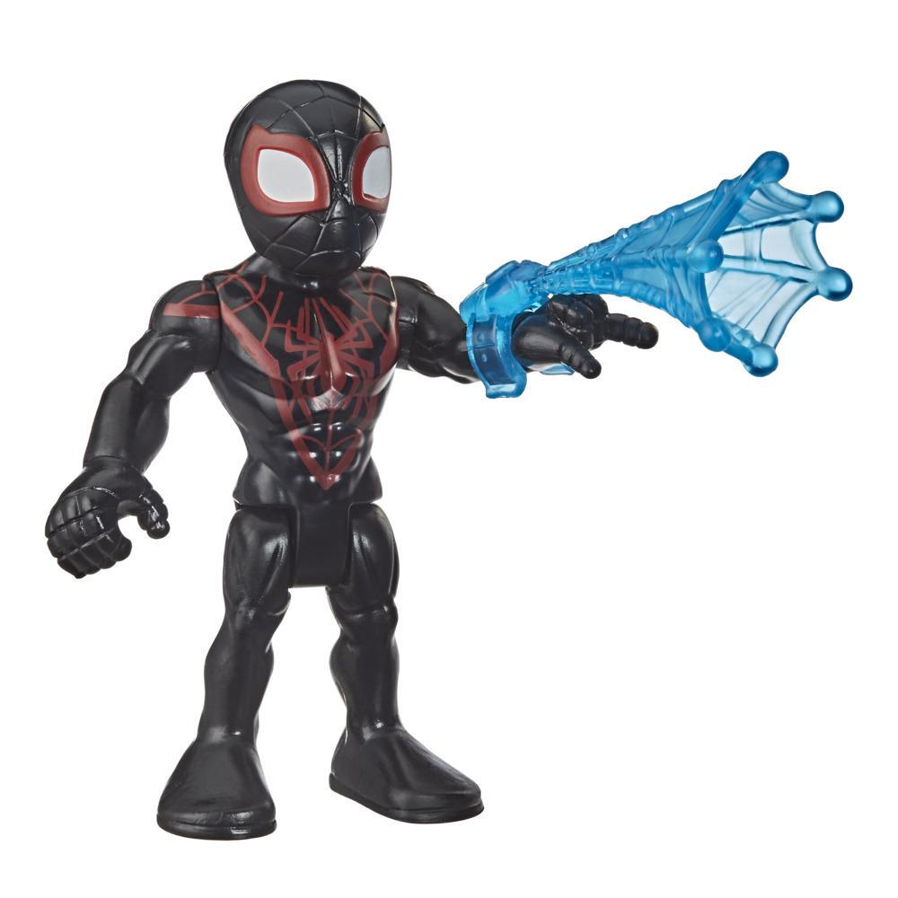 Playskool Heroes Marvel Super Hero Adventures Collectible 5-Inch Miles Morales Action Figure Toy with Web Accessory