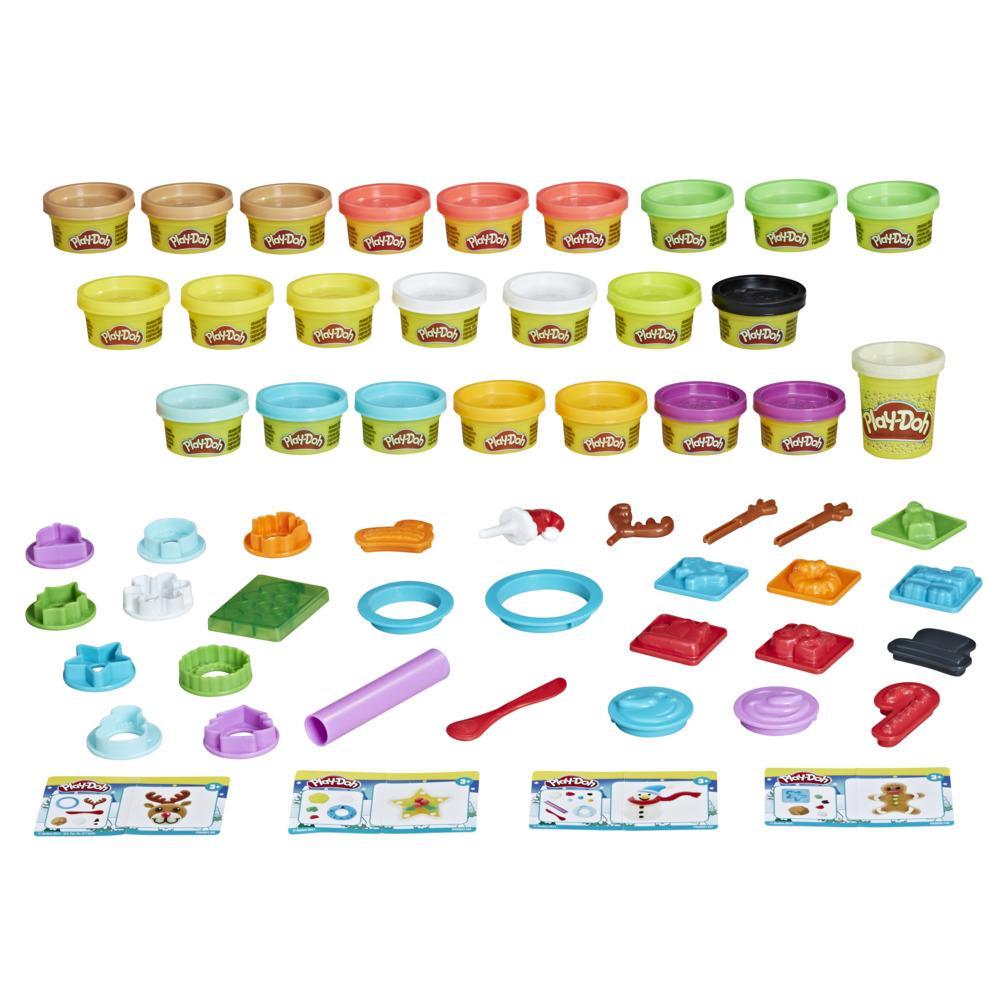 Play-Doh Advent Calendar Toy for Kids 3 Years and Up with Over 24 Surprises, Playmats, and 24 Play-Doh Cans